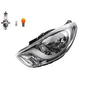 DTV Faros Delanteros Hyundai i10 02/2011 Izquierda con Bombilla H4 Cromado