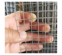 DTVEW Malla de Acero Inoxidable 304, Soportes de Malla para Jaulas Aves Corral, 10mm/0.6mm Barandilla Escalera Malla de Seguridad DIY Decorativo(0.5x2m)