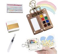DTVKTZ Tobios Watercolor Kit, Tobios Mini Watercolor Set, 2025 New Mini Watercolors Paint Set for Beginners, With 12/24 Color Paints (8 colors)