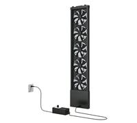 DTWEFF Ventilador Extractor Vertical para Ventanas corredizas, ventilador de ventana flujo aire reversible retráctil con control velocidad continuo, sin taladro(61-65in)