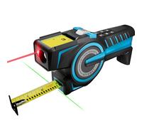 DTX10 Cinta Métrica Digital 3 en 1, 100m Láser Recargable con Bloqueo Auto, Lectura Digital instant, Línea Láser Extendida y Medición Incremental, Cinta Reemplazable, Sincro con APP, Recarga USB-C