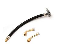 DTXLX Bomba infladora Tubo extensión 235 mm + Boquilla latón inflador Conector extensión Codo Boquilla extensión 90° 135° para automóviles, Bicicletas y Motocicletas