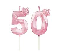 DTXLX Velas de cumpleaños con números 18 con corona, para tartas, decoración de cumpleaños, velas de cumpleaños para niños, para fiestas, bodas, fiestas de empresa, aniversarios