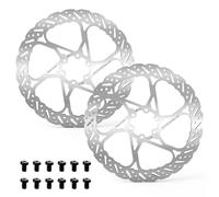 DTYBJN Ajuste para Shimano Rotor de Freno hidráulico 140MM 160MM 180MM 203MM Discos de Freno de Bicicleta Rotor de Freno de Disco de Bicicleta(2PC 180MM)