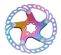 DTYBJN Disco de Freno de Bicicleta 140mm 160mm 180mm 203mm Rotores de Freno de Disco de 6 Orificios Aptos para Freno de Disco hidráulico Shimano(203mm Colorful)