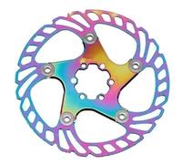 DTYBJN Disco de Freno de Bicicleta 140mm 160mm 180mm 203mm Rotores de Freno de Disco de 6 Orificios Aptos para Freno de Disco hidráulico Shimano(180mm Colorful)