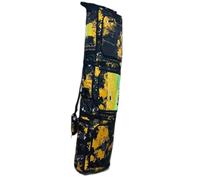 DTYBJN Funda para Botas y esquís Bolsa de esquí y Snowboard para Adultos con Ruedas, fácil de Transportar, Enrollable, para Guardar y Transportar Snowboard. Bolsa Botas Esqui(Yellow)