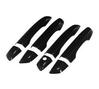 DTYBJN Maneta De Portón Trasero Moldura para manija de Puerta Exterior de Coche, Estilo Fibra de Carbono, Color Negro, para Honda Civic 10.ª generación 2016-2021 Manilla Tirador Lateral(Gloss Black)