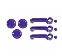 DTYBJN Manilla Tirador Lateral Maneta De Portón Trasero Cubierta decorativa para manija de puerta trasera de coche, compatible con Jeep compatible con Wrangler JK 2007-2017(Purple for 2 door)