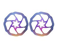DTYBJN Rotor de Freno HS1 de 160mm y 180mm, Rotor de Bicicleta de montaña, 6 Blots, Disco de Rotor de Freno de Bicicleta Apto para Sram y Shimano(HS1-180mm-Galvan-2PC)