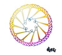 DTYBJN Rotores de Freno de Bicicleta 160 mm 180 mm 203 mm Rotor de Freno de Disco MTB Apto para Shimano Apto para SRAM Apto para línea Central(180mm Rainbow)