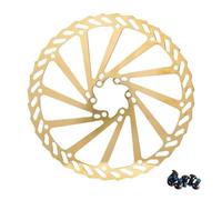 DTYBJN Rotores de Freno de Bicicleta 160 mm 180 mm 203 mm Rotor de Freno de Disco MTB Apto para Shimano Apto para SRAM Apto para línea Central(203mm Gold)