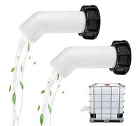 DTYGUIXE 2 Boquillas de Extensión para Depósito con Adaptador Boquilla de Tubo para Grifo de Tanque de Agua Boquilla de Desagüe para Depósito de Agua 1000 Litros Lavadora Barríl de Lluvia