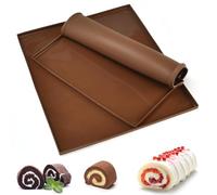 DTYGUIXE 2 Piezas Bandejas de Silicona para el Horno Tapetes de Slicona para Rollo Suizo Alfombrilla de Silicona para Hornear Antiaherente para Hacer Tartas Pasteles Pizzas Galletas