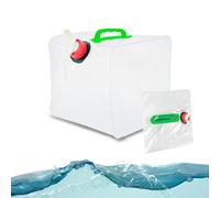 DTYGUIXE Bidón de Agua Plegable de 10 Litros Garrafa Plegable para Camping Bidón para Agua Potable de Plástico Alimentario con Grifo y Asa para Actividades al Aire Libre