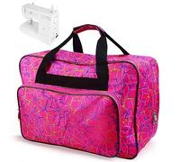 DTYGUIXE Bolsa para Máquina de Coser de Nylón Impermeable Bolsa para Transportar Máquina de Coser 46 x 23 x 32 cm con Fondo Acolchado para Protección y con Cintas de Sujeción con Velcro en Interior
