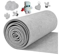 DTYGUIXE Tela de Fietro para Manualidades de 3 Metros Fieltro Gris para ManualidadesTela de Fieltro Grueso y Flexible Protector de Fieltro para Muebles y Suelo para Evitar Deslizamiento Arañazo Ruido