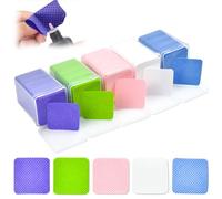 DTYGUIXE Toallitas de Quitaesmalte para Uñas, 1000 Toallitas de Manicura sin Pelusa de 5 Colores con Caja de Almacenamiento Almohadillas Quitaesmalte para Uñas de Celulosa para Salón Casa