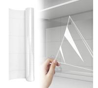 DTYGUIXE Vinilo Adhesivo Protector Transparente, Rollo de Papel Adhesivo Transparente para Pared de 40cm x 700cm y 1 Raspador Lámina Protectora para Muebles de Cocina Impermeable y Antimancha