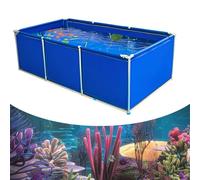Dtyubfg Acuario Grande De PVC/Lienzo, Estanque de Peces de Lona,estanques de Lona de PVC con válvula de Drenaje, con Soporte de Metal para una fácil instalación, para Acuicultura Jardín Exterior Cría