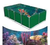 Dtyubfg Acuario Grande De PVC/Lienzo, Estanque de Peces de Lona,estanques de Lona de PVC con válvula de Drenaje, con Soporte de Metal para una fácil instalación, para Acuicultura Jardín Exterior Cría