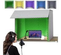 Dtyubfg Cabina Vocal Portátil, Caja De Cabina Vocal De Grabación De Sonido De Escritorio, Cabina De Grabación De Sonido Estable, Paneles De Espuma A Prueba De Sonido, para Estudio, Oficina