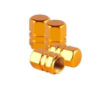 DTZAEUKE Tapones Aluminio para Hyundai Tucson 4 (NX4) 2021-2024, Válvula Neumático Tapones Decorativos Válvula Neumático Tapones de Aluminio Válvula de Aire 8,Gold