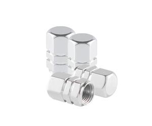DTZAEUKE Tapones Aluminio para Mini Cooper 2001-2006 Mini R50 R53 R60, Válvula Neumático Tapones Decorativos Válvula Neumático Tapones de Aluminio Válvula de Aire 8,Silver