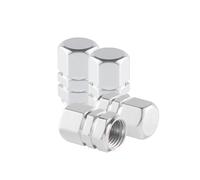 DTZAEUKE Tapones Aluminio para Skoda Karoq 2018-2024, Válvula Neumático Tapones Decorativos Válvula Neumático Tapones de Aluminio Válvula de Aire 8,Silver