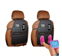 DTZHANGZE 2 Piezas Protector Asiento Coche para BMW 1er E87 2004-2011, Organizador Impermeable Cuero PU Alfombrilla Anti-Patadas Funda Respaldo Accesorios Interior