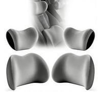 DTZHANGZE 4 Piezas Cojín de Soporte Lumbar para Coche y Reposacabezas Kit de Almohada para Cuello para Opel Frontera (2024-2025) 2026, Espuma Memoria Aliviar el Dolor,Grey