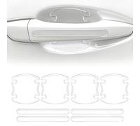 DTZHANGZE 8 Piezas Protector de Manilla de Puerta para Man TGE 2017-2025, Adhesivo Antirrayas Fibra de Carbono Pegatinas Cubierta Manija Accesorios Coche,White