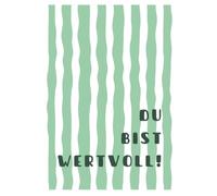 Du bist wertvoll.: Modernes Notizbuch für Gedanken, Ideen, Ziele und persönliche Reflexionen | Stilvolles Journal für Frauen mit 120 linierten Seiten
