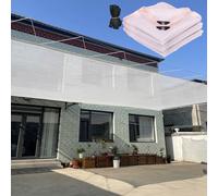 Du - Lona de malla de protección solar blanca con ojales para casa de jardín, toldo de pollo Pera de 32 x 32 pies