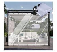 Du - Paneles laterales de plástico impermeables C Pera ains13 x 20 pies para jardín, patio, porche, diseño de ojo, lona resistente a la intemperie, protección de privacidad al aire libre