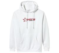 Dua Lipa Official Merch Training Season Hoodie Sudadera con Capucha, Blanco, XXL Unisex Adulto