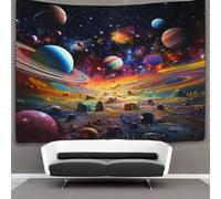 DUABELPHF Planeta Estampado 3D Tapices Accesorios Divisor De Habitaciones Tapiz De Pared Paño De Pared Para Decoración De Habitación Tapiz 130cmx150cm