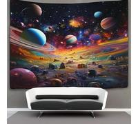 DUABELPHF Planeta Estampado 3D Tapices Accesorios Divisor De Habitaciones Tapiz De Pared Paño De Pared Decoración Del Cerdoar, Decoración De Recámara Tapiz 180cmx230cm