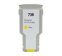 DUAEANXI Cartucho de Tinta Compatible 738 de 130 ml/300 ml for impresoras DesignJet T950 T850(Yellow-300ML)