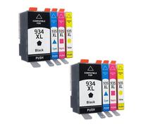 DUAEANXI Cartucho de Tinta Compatible 934XL 935XL for impresoras HP934 Officejet Pro 6230 6830 6835 6812 6815 6820(2 Set)