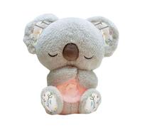 duaicnvow Koala para Aliviar La Ansiedad,Nutria Bebe Dormir Que Respira,Peluche Ansiedad Dormir,Bebé Durmiendo Koala Juguete con Música Luces Y Movimientos De Respiración Ayuda para Dormir