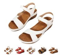 duaicnvow Sandalias Mujer Comodas Ortopedicas Moda Zapatos con Punta Abierta Cuña Lavable de Verano Pantuflas Ligeras y Cómodas Piscina Apoyo de Arco Chanclas Zapatos