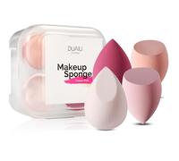 DUAIU - Juego de 4 esponjas de maquillaje para base, 4 colores, sin látex, esponjas de maquillaje con 1 estuche de esponjas para base líquida, protector solar y crema