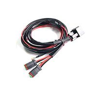 Dual 12V Auto Car Wiring Connector Harness Kit for LED Light Bar - Waterproof Relay & Fuse Included