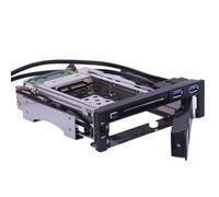 Dual Bay III Hard Drive HDD SSD Tray Caddy Internal Mobile Rack Enclosure Docking Station with USB 3.0 Port Hot Swap Not Inclube Hard Disk