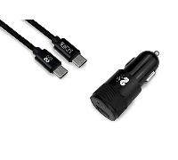 DUAL CAR CHARGER PD20W+QC3.0+C TO C/LIGHTNING B