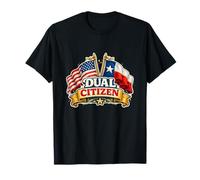 Dual Citizen Texas American Flag Patriotic Funny Pride Camiseta