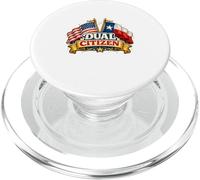 Dual Citizen Texas American Flag Patriotic Funny Pride PopSockets PopGrip para MagSafe