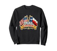 Dual Citizen Texas American Flag Patriotic Funny Pride Sudadera