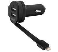 Dual Coche Cargador 6A 2x USB + Apple 12V 24V Adaptadores de Carga para IPHONE